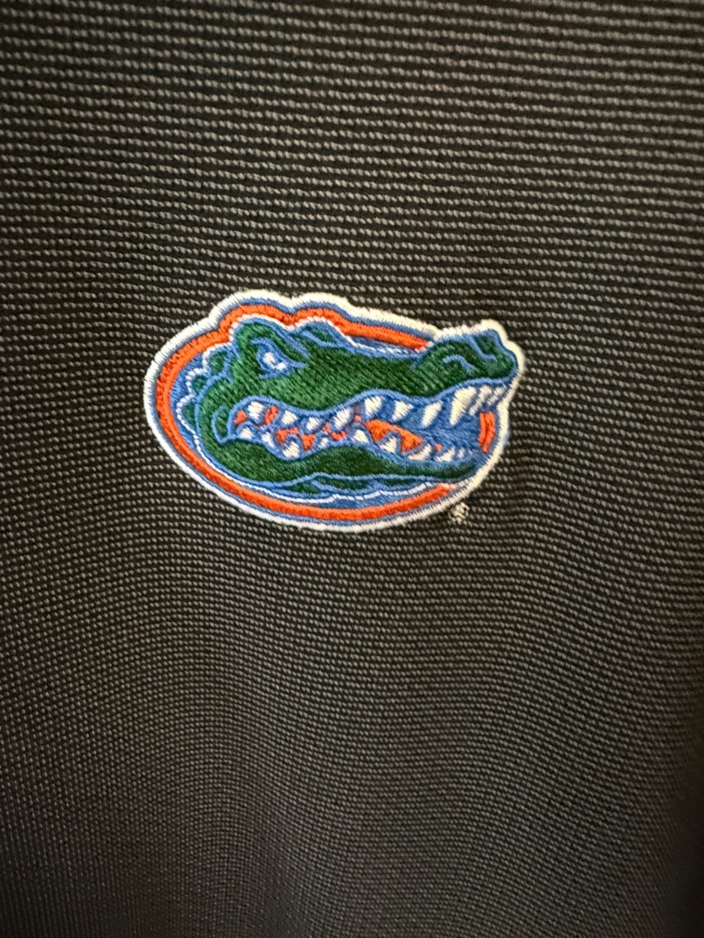 Nike Men’s Dark Gray Polo with Florida Gators Patch - Picture 3 of 3